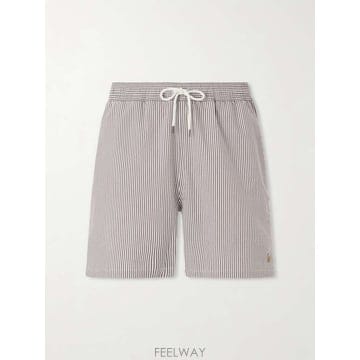 26 F/W 폴로 랄프로렌 트레블러 스트라이프 스트레이트레그 미드렝스 B0082050103