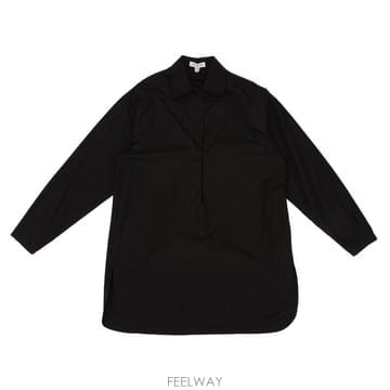 알라이아 튜닉 셔츠 코튼 포플린