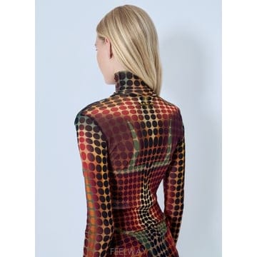 26 S/S 장 폴 고티에 REEDITION 더 브라운 도트 메쉬 탑 B0112028944