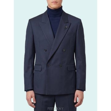 26 F/W 라르디니 다크 블루 FEELING 더블브레스티드 자켓 A B0022263384
