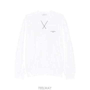 지방시 솔기 크루넥 스웨트셔츠