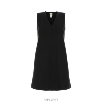캘빈클라인 SL INTERLOCK V 넥 미니 드레스 LV044G2 B0442246167
