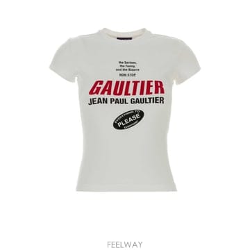 장 폴 고티에 스트레치 코튼 저지 베이비 티셔츠 프린트 GAULTI B0442259779