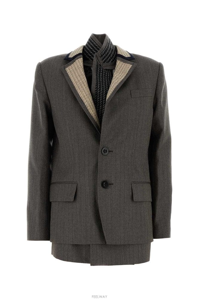 Sacai ��ī�� �층�� SUITING ���� 2608632 601 B0442260481��ī�� �층�� SUITING ���� 2608632 601 B0442260481