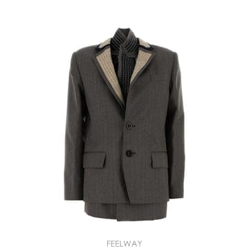 사카이 헤링본 SUITING 자켓 2608632 601 B0442260481