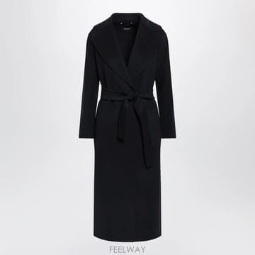 26 F/W 막스마라 롱 로브 코트 인 다크 블루 버진 울 POLDO B0052263522