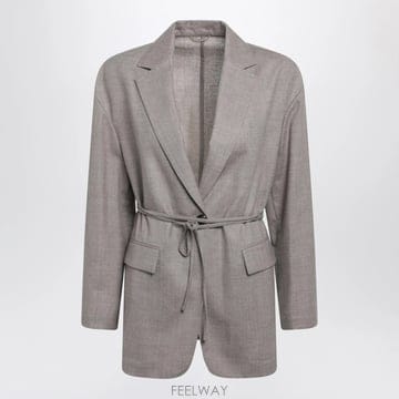 26 F/W 브루넬로 쿠치넬리 멜랑주 버진 울 블레이저 인 아몬드 M B0052263527