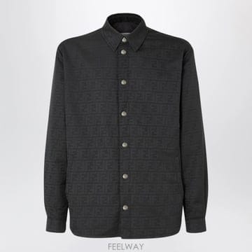 26 F/W 펜디 블랙 FF ZUCCA 자카드 나일론 블루종 FW14 B0052263566
