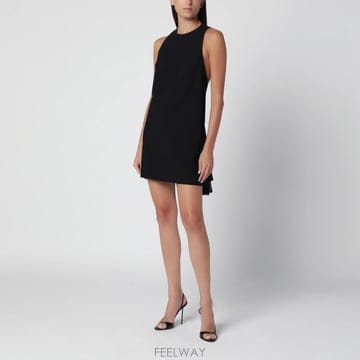 26 F/W 로테이트 블랙 TRAPEZE 미니 드레스 인 크레페 11 B0052263665