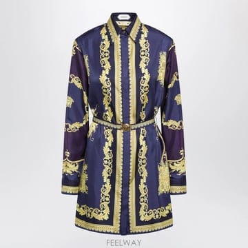 26 F/W 베르사체 EGGPLANT 캐시미어 미니 드레스 WITH  B0052263668