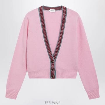 26 F/W 베르사체 핑크 가디건 인 울 & 캐시미어 10267671 B0052263669
