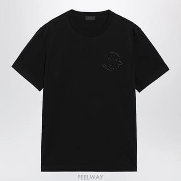 26 F/W 몽클레어 블랙 코튼 티셔츠 WITH 로고 8C000378 B0052263699