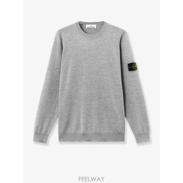 스톤 아일랜드 울 스웨터 WITH 사이드 로고 패치 L2S15510 B0652263960