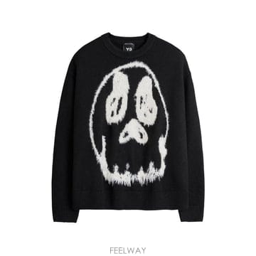 Y3 와이쓰리 울 블렌드 CRENWNECK 스웨터 KR1127BLA B0712264150