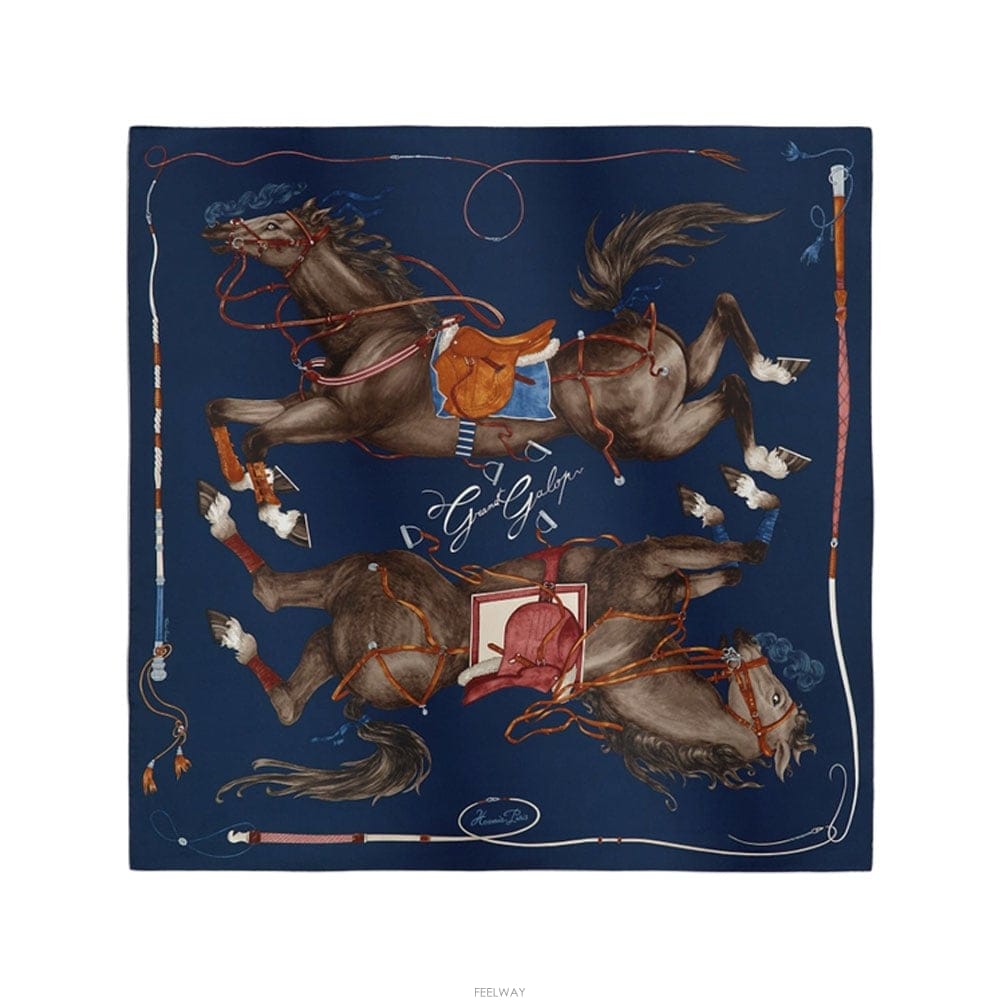 HERMES �����޽� �׶� ���� 90 ��ī�� / Grand Galop Scarf�����޽� �׶� ���� 90 ��ī�� / Grand Galop Scarf