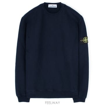 25FW 스톤 와펜 기모 맨투맨 네이비 K2S156100028 S0A20 V0020