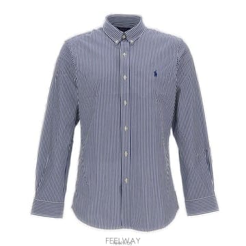 26 FW 폴로 랄프로렌 올핏 스트라이프 스트레치 팝린 셔츠 005 710929344