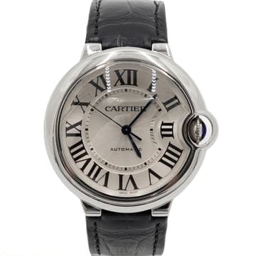까르띠에 W69017Z4 발롱블루 36MM 오토매틱 가죽밴드 남여공용 시계aa66111