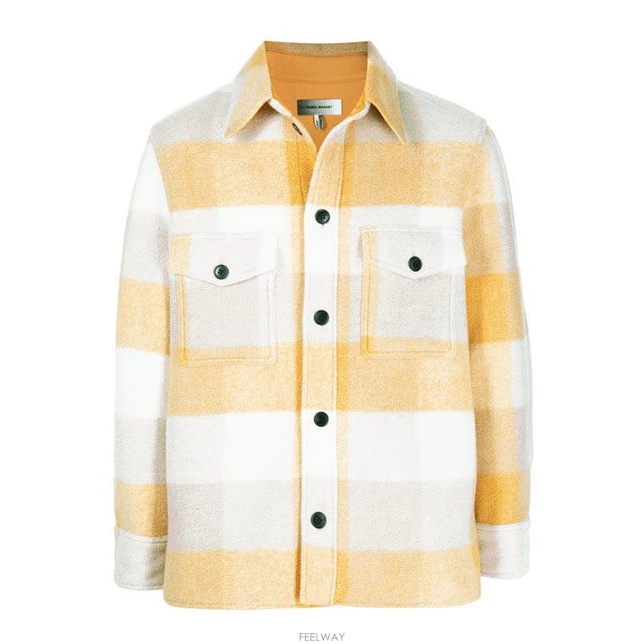 Isabel Marant [����]���ں����� ������ �ɸ��� VESTE KERVON üũ ���� VE1623 22P004H 10HY[����]���ں����� ������ �ɸ��� VESTE KERVON üũ ���� 