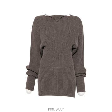 Rick Owens �׶�����Ÿ �ؿ� �� ������ ���� WOOL V NECKED ������ RP02F5640KWVH78�׶�����Ÿ �ؿ� �� ������ ���� WOOL V NECKED ������ RP