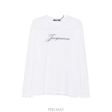Jacquemus �׶�����Ÿ �ؿ� ��ũ���� ���� LOGO COTTON Ƽ���� TSU00351DAJ00289100�׶�����Ÿ �ؿ� ��ũ���� ���� LOGO COTTON Ƽ���� TSU00