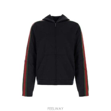 GUCCI �׶�����Ÿ �ؿ� ���� ���� WEB DETAIL COTTON AND SILK HOODIE 872244XJH0N�׶�����Ÿ �ؿ� ���� ���� WEB DETAIL COTTON AND SILK H