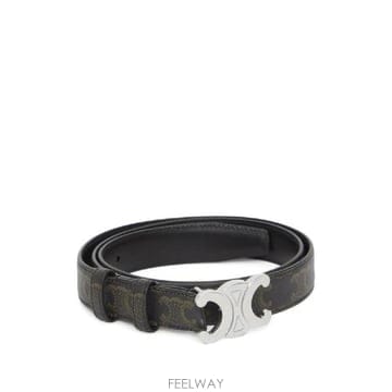 CELINE �׶�����Ÿ �ؿ� ������ ���� TRIOMPHE LEATHER BELT 45AKA2ACO38SI�׶�����Ÿ �ؿ� ������ ���� TRIOMPHE LEATHER BELT 45AK