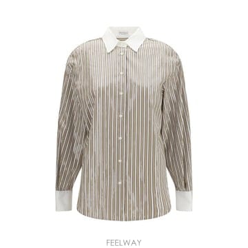 Brunello Cucinelli �ؿ� ���¸���� SS26 ���ڷ���ġ�ڸ� ���� ȭ���� ��Ʈ������ ��ư ���� MH749MX306_C002�ؿ� ���¸���� SS26 ���ڷ���ġ�ڸ� ���� ȭ���� ��Ʈ