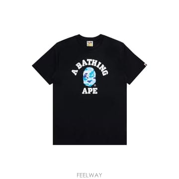 Bape 26FW ī�� Į���� Ƽ���� 1M30110004 BLACK X BLUE26FW ī�� Į���� Ƽ���� 1M30110004 BLACK X BLUE