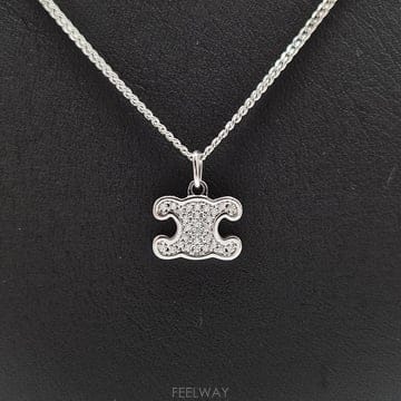 셀린느 트라이엄프 라인스톤 목걸이 PM