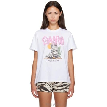 GANNI ���� ȭ��Ʈ ������ ������ ����� ���� ��ư Ƽ���� A1050253 TP876329542���� ȭ��Ʈ ������ ������ ����� ���� ��ư Ƽ���� A105