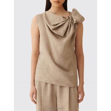 Fabiana Filippi 26SS �ĺ�Ƴ� �ʸ��� ž di lino con fiocco �ĺ�Ƴ� �ʸ��� TPD276F737D8350126SS �ĺ�Ƴ� �ʸ��� ž di lino con fiocco �ĺ�Ƴ� ��