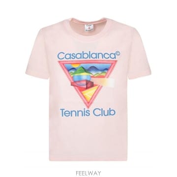 CASABLANCA 26SS CASABLANCA Round ��, ��Ʈ sleeves  Vibrant graphic ����Ʈ at26SS CASABLANCA Round ��, ��Ʈ sleeves  Vibrant graphi