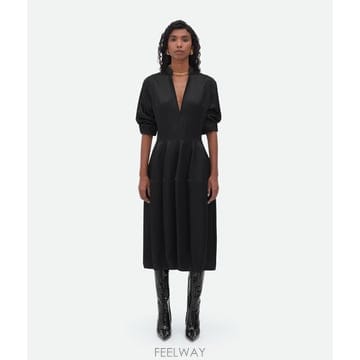 Bottega Veneta 24SS ���װ�����Ÿ Abito ���װ�����Ÿ in twill di seta 725506V1JS01000 TP24SS ���װ�����Ÿ Abito ���װ�����Ÿ in twill di seta 