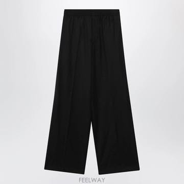 발렌시아가 밴딩 팔라초 팬츠 블랙
