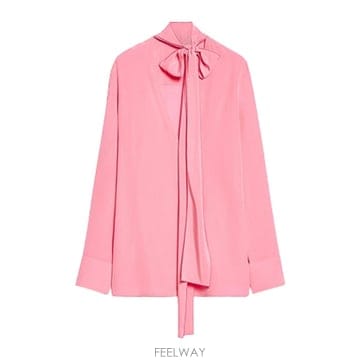 Sportmax 24FW ������ �ƽ� ��ũ ����콺 With Sash 2422196021650036 TP57592126724FW ������ �ƽ� ��ũ ����콺 With Sash 2422196021650