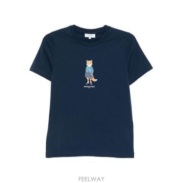 Maison Kitsune 25FW Maison Kitsune �巹�� Fox ��ư T ���� PW00119KJ70260329 TP577925FW Maison Kitsune �巹�� Fox ��ư T ���� PW00119KJ70