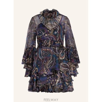 ETRO Etro ��ũ cocktail �巹�� with flounces 100293784013000 TP5765894Etro ��ũ cocktail �巹�� with flounces 10029378401300