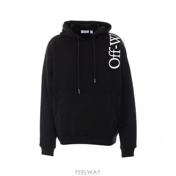 26FW Off 화이트 Off 화이트 블랙 스웨트 셔츠 OMBB085F26FLE00O001 TP5778996