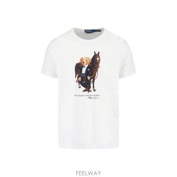 26 FW 폴로 랄프로렌 베어 프린트 크루넥라인 티셔츠 003 710P08093