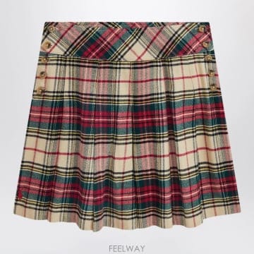 Ralph Lauren 24FW ���� ���� �η� Cream red ��ư twill tartan ��ĿƮ 312951834001COCM24FW ���� ���� �η� Cream red ��ư twill tartan ��ĿƮ