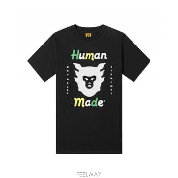 20FW 휴먼 Made 맨즈 T 셔츠 HM19TE021BLACK TP577895119