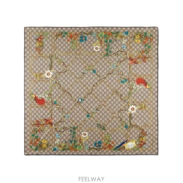 GUCCI 26FW ���� Foulard ���� in seta con stampa monogram all over 777026FW ���� Foulard ���� in seta con stampa monogram all