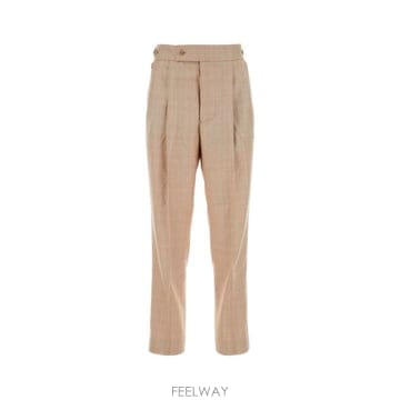 Needles 23SS Needles Embroidered polyester blend pant MR266APINKBEIG23SS Needles Embroidered polyester blend pant MR266API