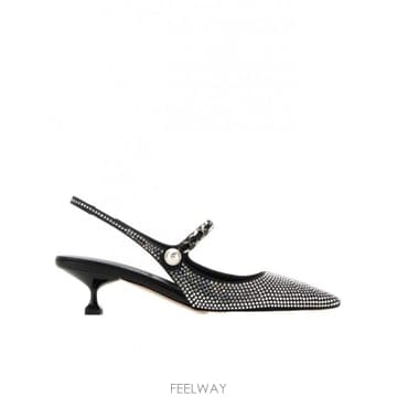 Miu Miu 24SS �̿�̿� Embellished satin pumps 5I055EF0452AWLF0002 TP578024SS �̿�̿� Embellished satin pumps 5I055EF0452AWLF0