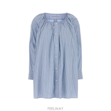 알렉산더 왕 버튼 다운 셔츠 드레스 W SCOOP BUNGEE 넥  B0442066568