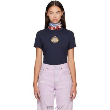 Acne 26 FW ��ũ�� ���̺� ũ����Ʈ �ΰ� Ƽ���� 262129F11006226 FW ��ũ�� ���̺� ũ����Ʈ �ΰ� Ƽ���� 262129F110062
