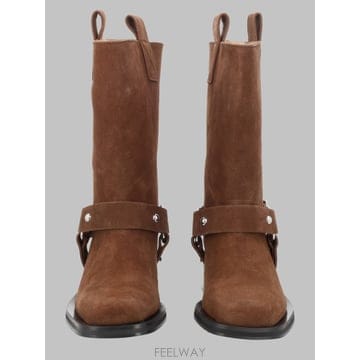 26 F/W 가니 STIVALETTO 바이커 인 스웨이드 B10100 B0042046120