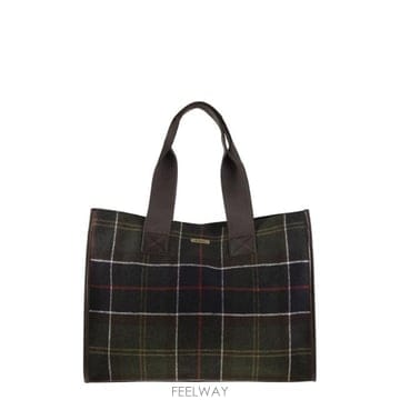 인더샵 Barbour TURNBERRY 체크 토트백