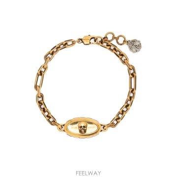 인더샵 Alexander McQUEEN 알렉산더 맥퀸 골드 팔찌